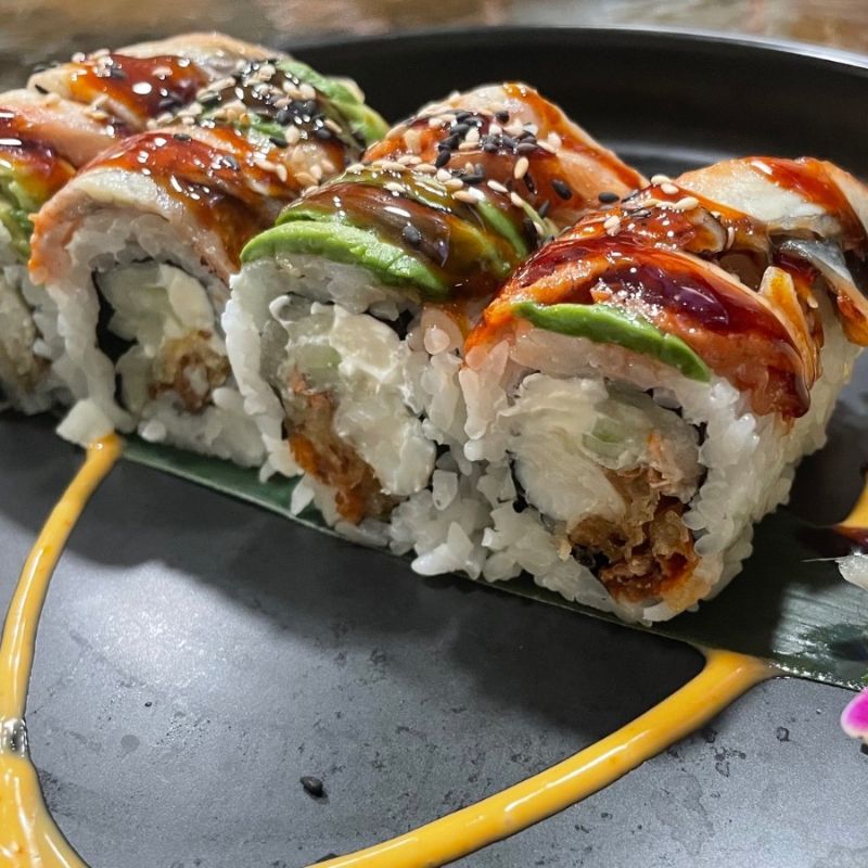 Black Dragon Roll at Akira Asian Grill